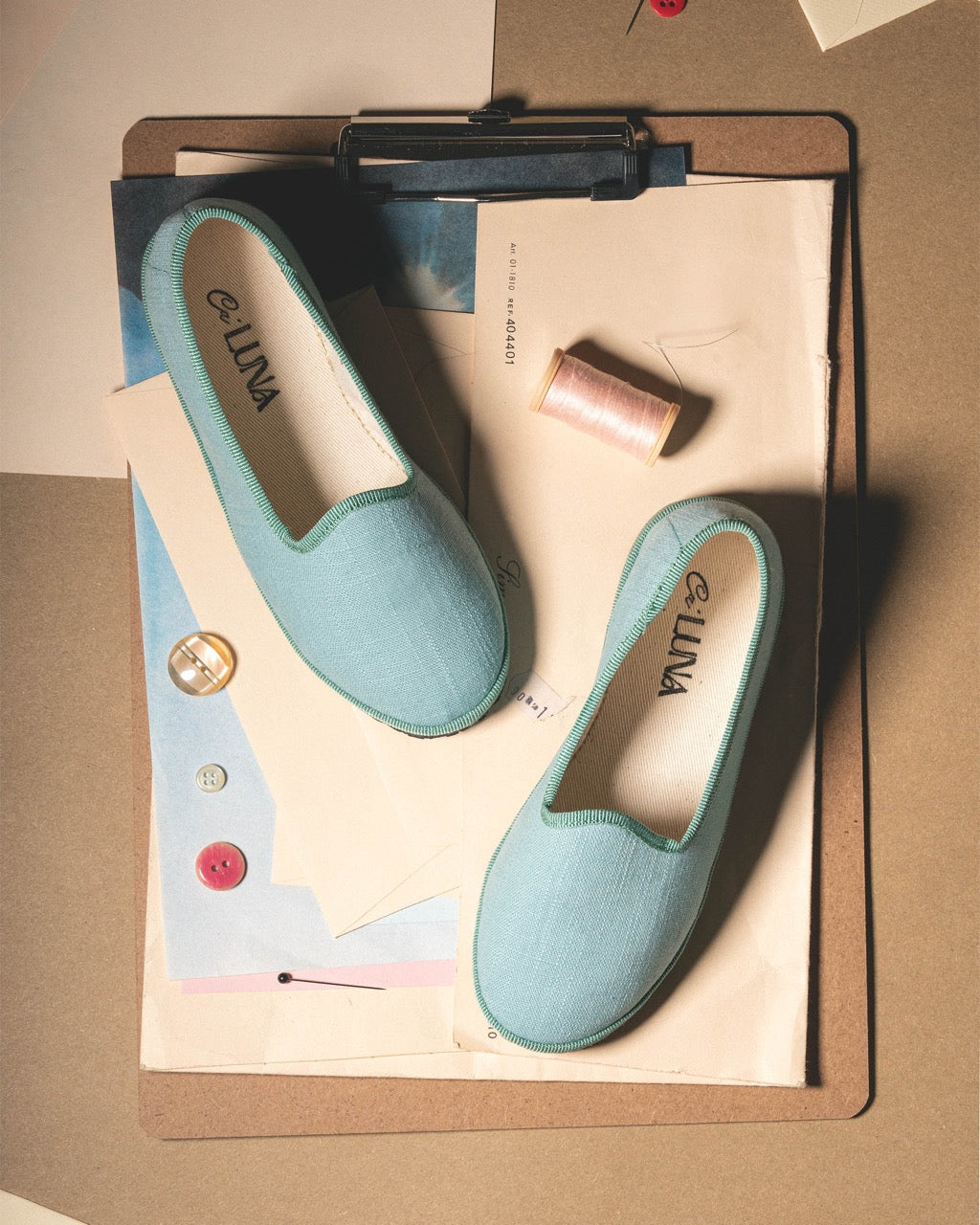 Friulane Classiche in lino azzurro