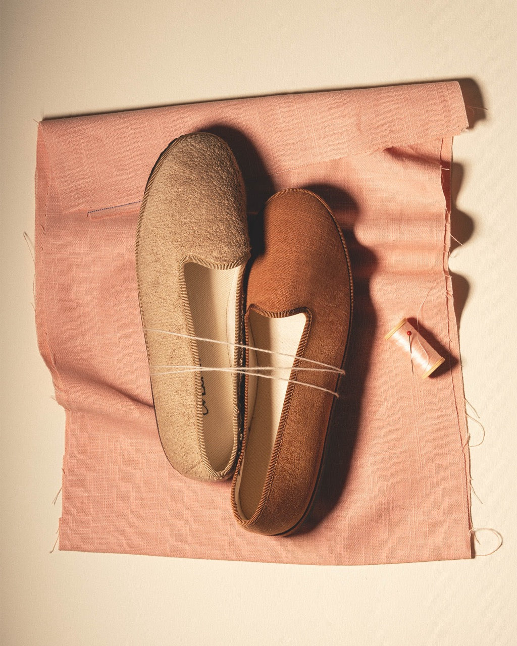 Friulane Classiche in lino marrone