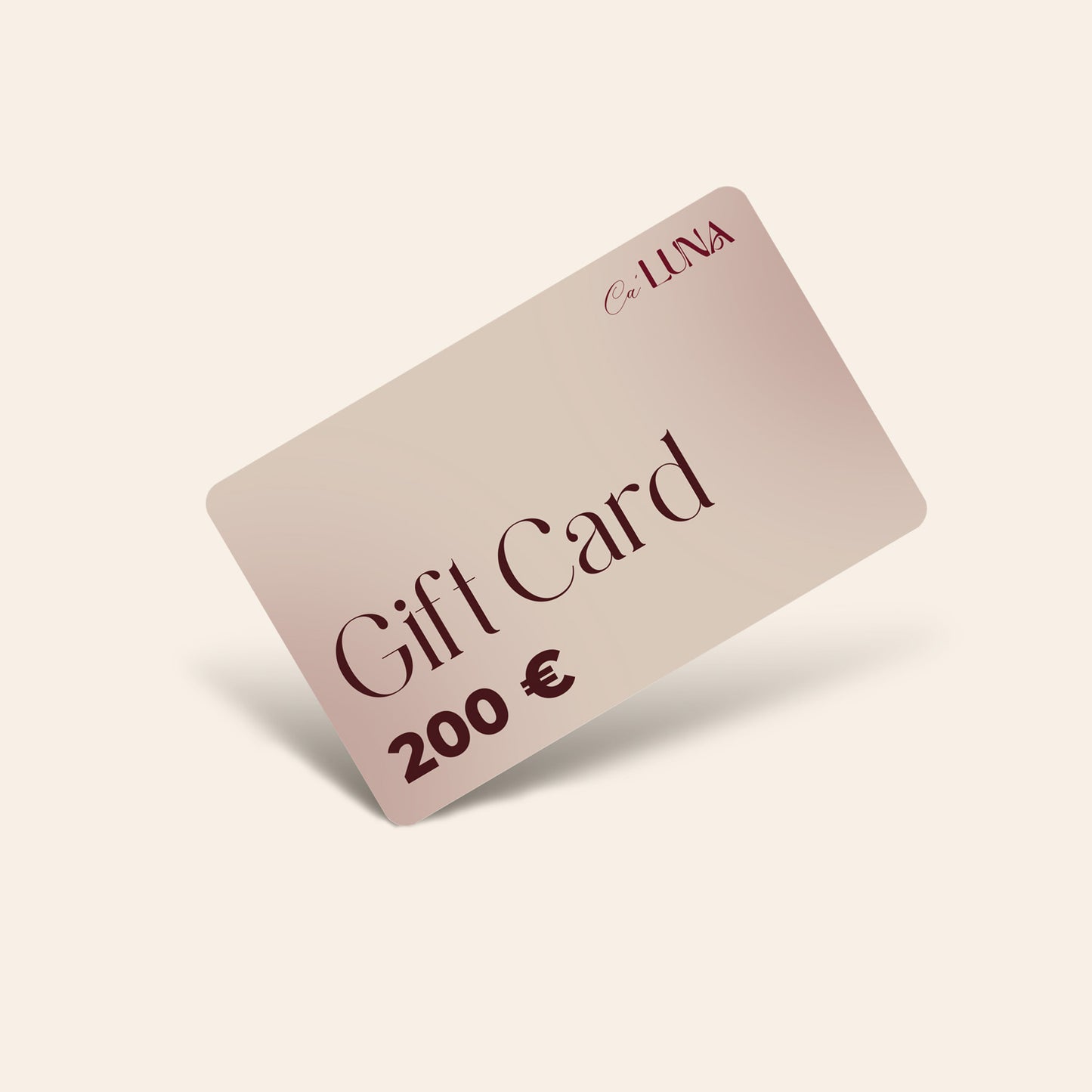 Gift Card Cà Luna Venice