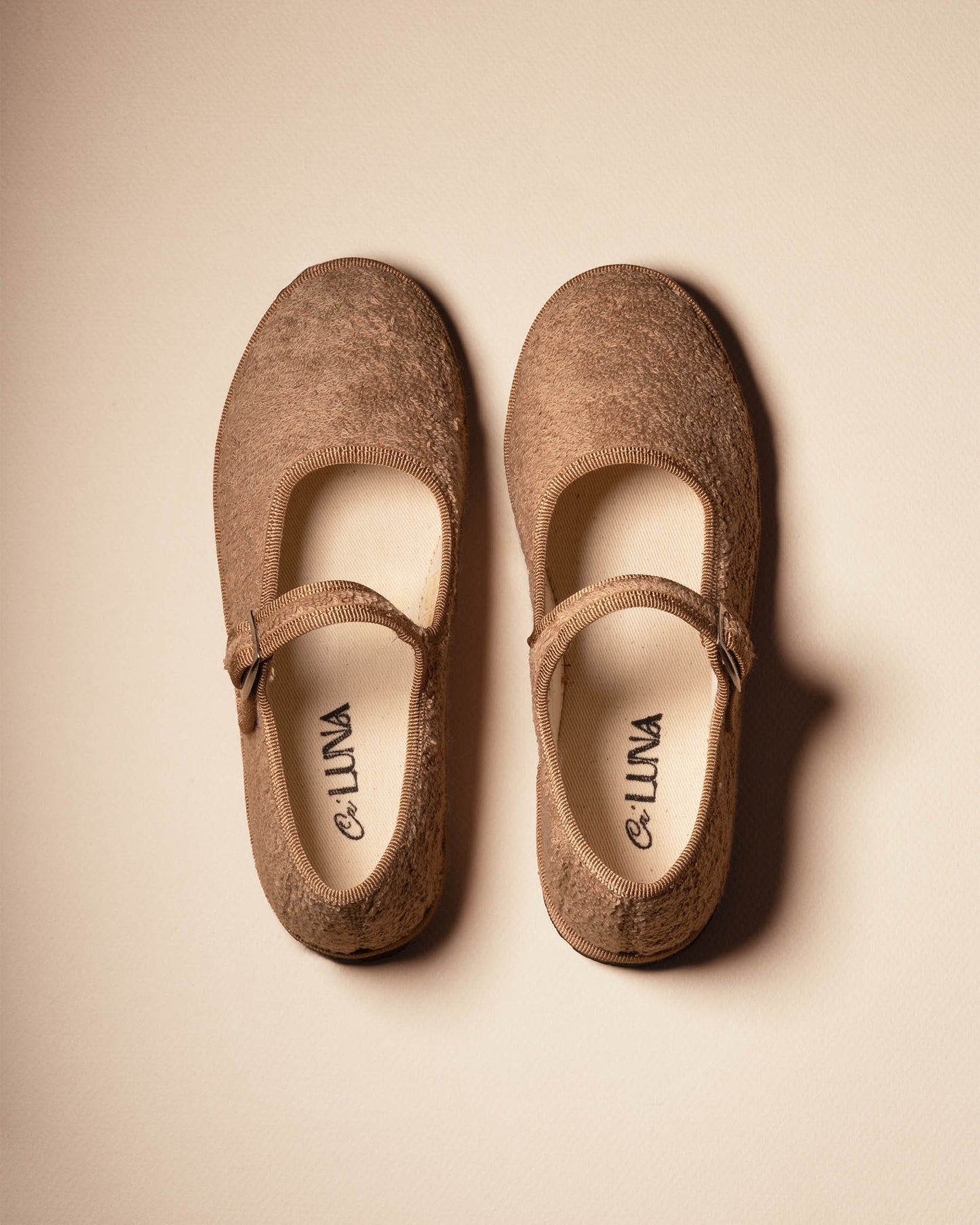 Friulane Mary Jane in spugna beige