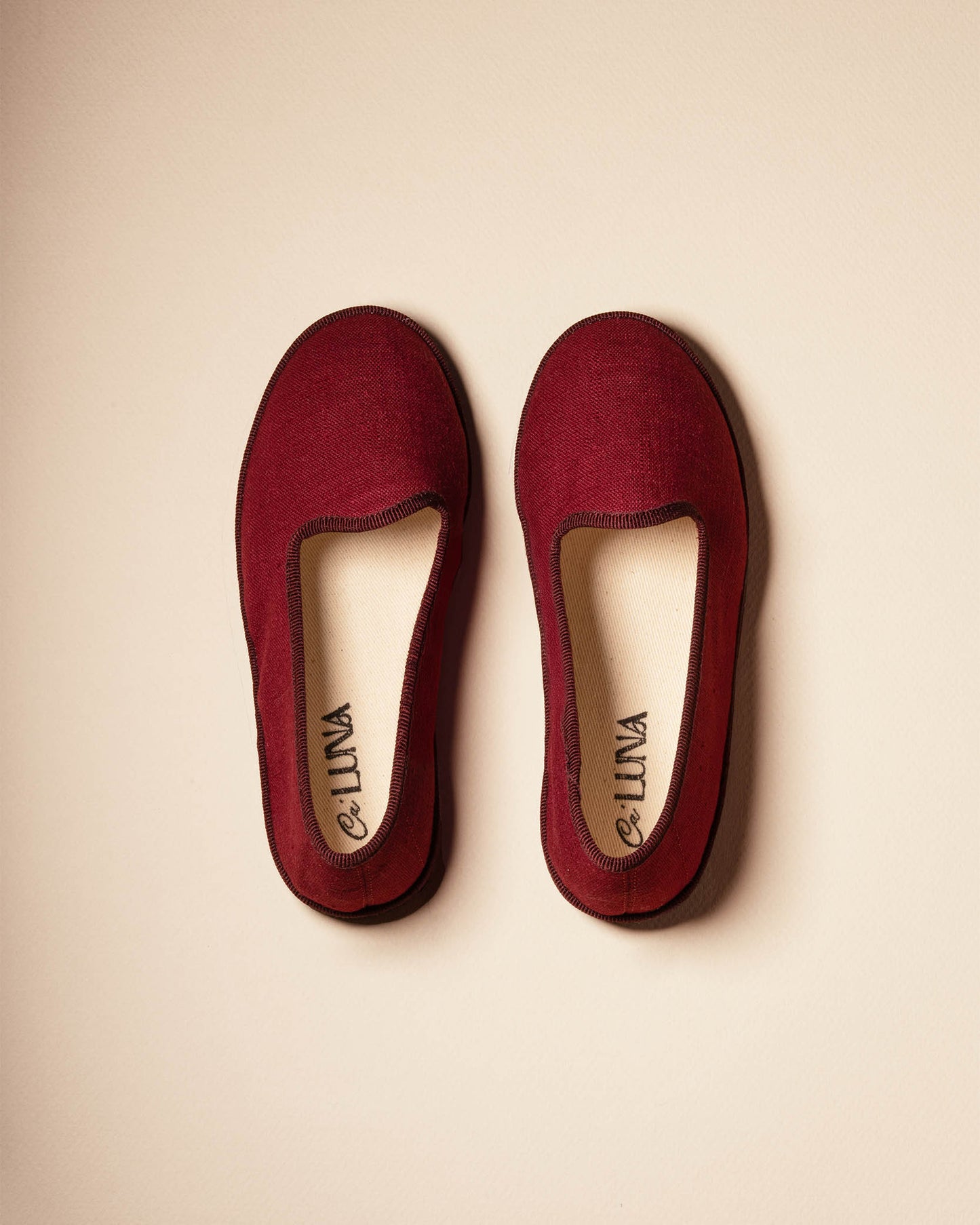 Friulane Classiche in lino burgundy