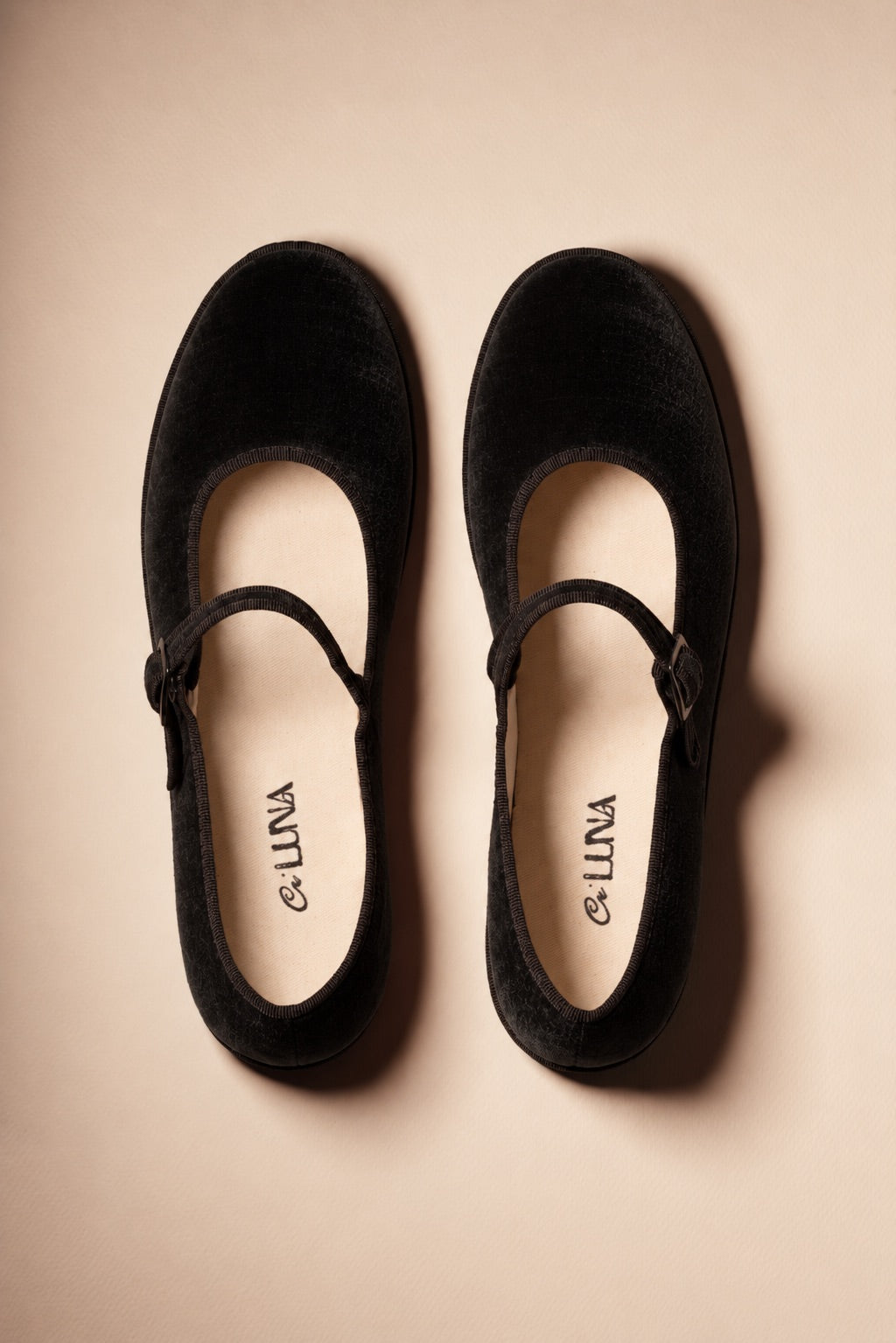 Friulane Mary Jane in velluto Nero